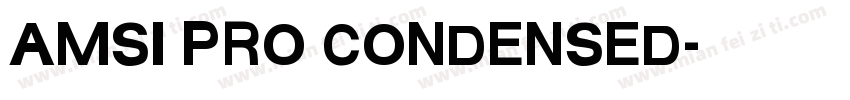 AMSI PRO CONDENSED字体转换